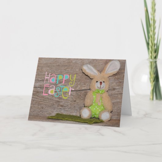 Cartes Pour Fêtes Annuelles Toy Bunny Pâques (Devant)