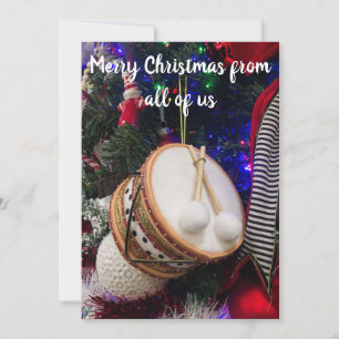 Cartes Pour Fêtes Annuelles Toy Drum voeux de Noël