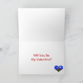 Cartes Pour Fêtes Annuelles Tracteurs de baiser sous les coeurs (Intérieur)