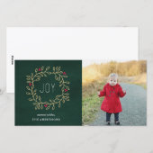 Cartes Pour Fêtes Annuelles Tradition joyeuse (Devant / Derrière)