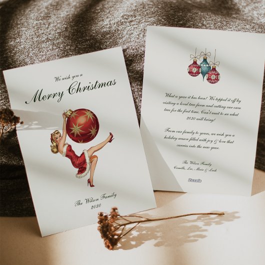 Cartes Pour Fêtes Annuelles Traditional Vintage Christmas 