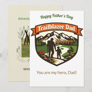 Cartes Pour Fêtes Annuelles Trailblazer Dad Customizable Father's Day