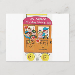 Cartes Pour Fêtes Annuelles Train de la Saint-Valentin vintage