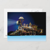 Cartes Pour Fêtes Annuelles Train de Noël (Devant / Derrière)
