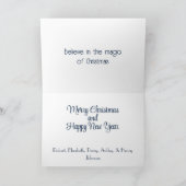 Cartes Pour Fêtes Annuelles Train de Noël (Intérieur)