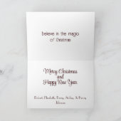 Cartes Pour Fêtes Annuelles Train de Noël (Intérieur)