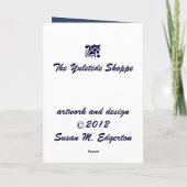 Cartes Pour Fêtes Annuelles Train de Noël (Dos)