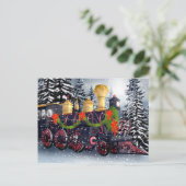Cartes Pour Fêtes Annuelles Train de Noël (Debout devant)