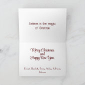 Cartes Pour Fêtes Annuelles Train de Noël (Intérieur)