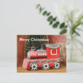 Cartes Pour Fêtes Annuelles Train de Noël Festif (Debout devant)