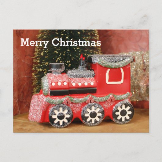 Cartes Pour Fêtes Annuelles Train de Noël Festif (Devant)