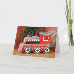 Cartes Pour Fêtes Annuelles Train de Noël Festif