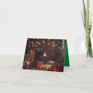 Cartes Pour Fêtes Annuelles Train Festif
