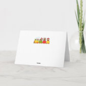 Cartes Pour Fêtes Annuelles Train festif de Noël (Dos)