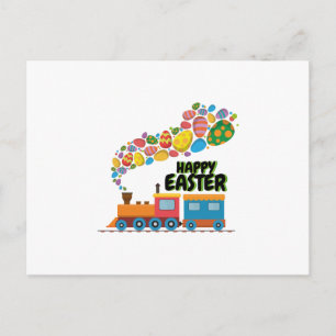 Cartes Pour Fêtes Annuelles Train Oeufs De Pâques Pour Garçons