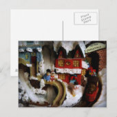 Cartes Pour Fêtes Annuelles Train Set de Christmas (Devant / Derrière)