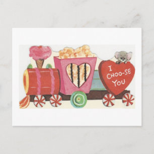 Cartes Pour Fêtes Annuelles Train vintage Sweets Valentine