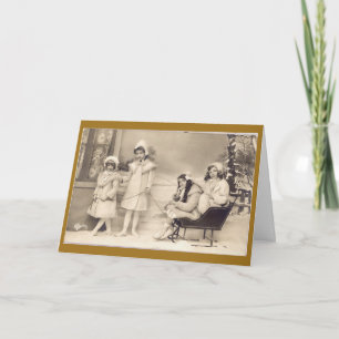 Cartes Pour Fêtes Annuelles traîneau de Noël