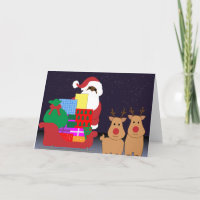 traîneau père noël noir