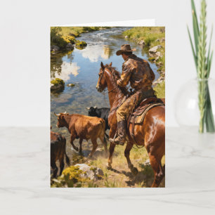 Cartes Pour Fêtes Annuelles Traverser le ruisseau pour la fête des pères