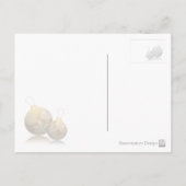 Cartes Pour Fêtes Annuelles Tree de Golden Christmas (Dos)