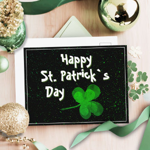 Cartes Pour Fêtes Annuelles Trèfle vert irlandais Joyeuse Saint-Patrick