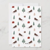 Cartes Pour Fêtes Annuelles Tremblement de neige (Dos)