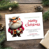 Cartes Pour Fêtes Annuelles Trending quirky Claus editable Christmas greeting