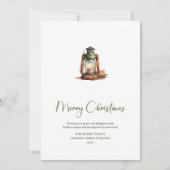 Cartes Pour Fêtes Annuelles Trendy Cozy Script Font Christmas Greeting Card (Devant)