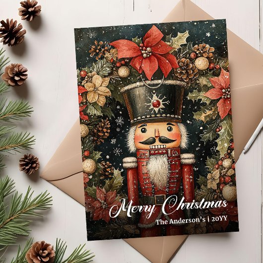 Cartes Pour Fêtes Annuelles Trendy nostalgic Christmas nutcracker printable
