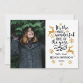 Cartes Pour Fêtes Annuelles Trendy Typografy Holiday (Devant)
