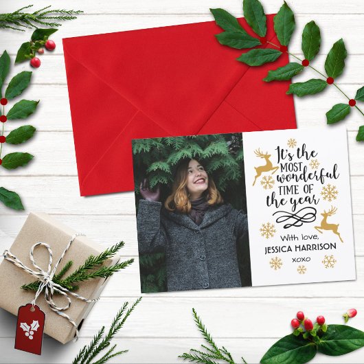 Cartes Pour Fêtes Annuelles Trendy Typografy Holiday