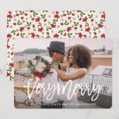 Cartes Pour Fêtes Annuelles Très joyeux (Devant / Derrière)