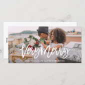 Cartes Pour Fêtes Annuelles Très joyeux (Devant / Derrière)