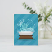 Cartes Pour Fêtes Annuelles TRÈS JOYEUX | Globe des neiges (Debout devant)