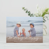 Cartes Pour Fêtes Annuelles Très Joyeux Noël manuscrit Script photo (Debout devant)