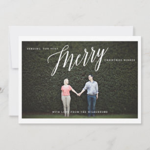 Cartes Pour Fêtes Annuelles Très Joyeux voeux de Noël Salutation photo