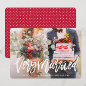 Cartes Pour Fêtes Annuelles Très marié (Devant / Derrière)