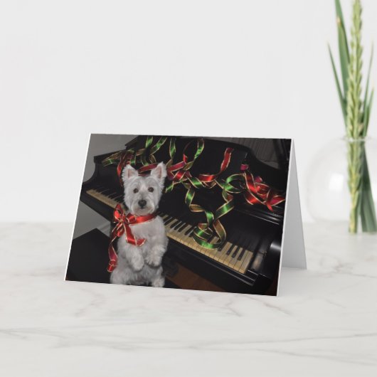 Cartes Pour Fêtes Annuelles Très Noël de Westie (Devant)