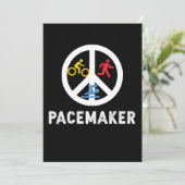 Cartes Pour Fêtes Annuelles Triathlon Pacemaker Trilife (Debout devant)