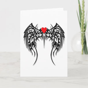 Cartes Pour Fêtes Annuelles tribal wings