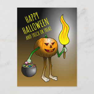 Cartes Pour Fêtes Annuelles Trick or Treat avec Jack O'lantern