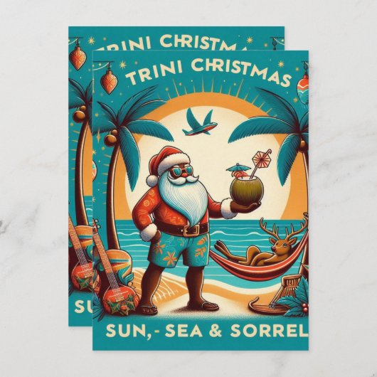 Cartes Pour Fêtes Annuelles Trini Christmas (Devant / Derrière)