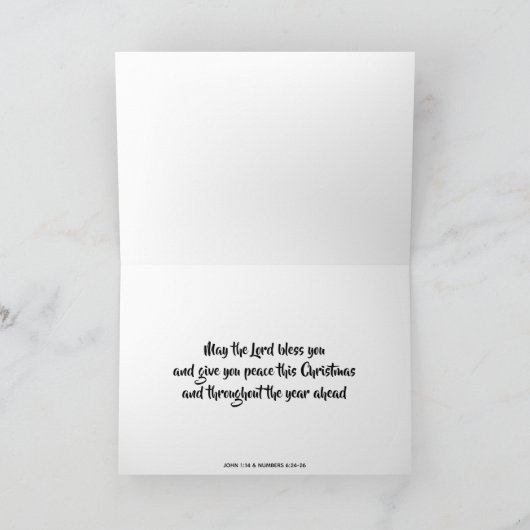 Cartes Pour Fêtes Annuelles TRINIDAD & TOBAGO Le Verbe s'est fait chair NOËL (Intérieur)