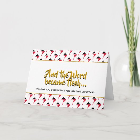 Cartes Pour Fêtes Annuelles TRINIDAD & TOBAGO Le Verbe s'est fait chair NOËL (Devant)