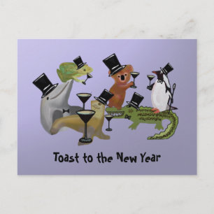 Cartes Pour Fêtes Annuelles Trinquons à la Nouvelle Année