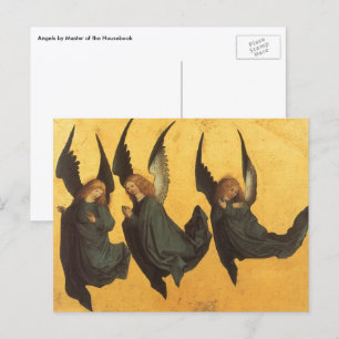 Cartes Pour Fêtes Annuelles Trio d'anges de la Renaissance par Maître du Livre