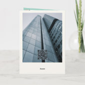 Cartes Pour Fêtes Annuelles Trio Trees Dove Et Vacances Chevaucher Moderne (Dos)