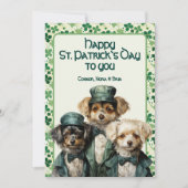 Cartes Pour Fêtes Annuelles Tripler la magie maltaise Saint Patrick (Devant)