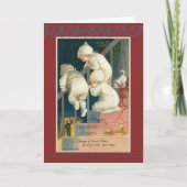 Cartes Pour Fêtes Annuelles Triplets Escalier de Noël Ellen H. Clapsaddle (Devant)